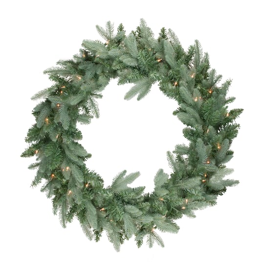 4ft. Pre-Lit Washington Frasier Fir Christmas Wreath, Clear Lights
